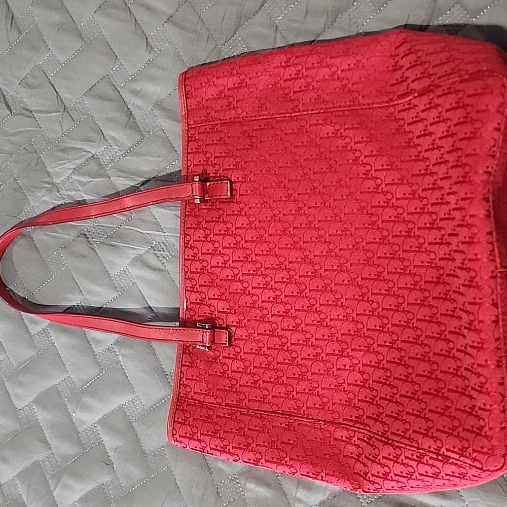 Dior Red Tote Bag